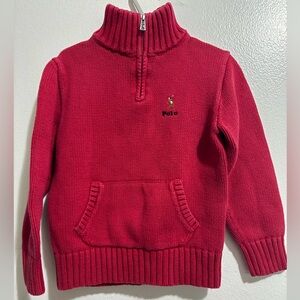 Ralph Lauren Polo Red Half-Zip Sweater